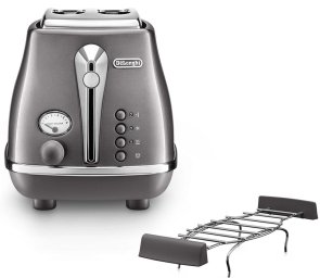 Тостер DeLonghi CTOT 2103 GY Icona Metallics