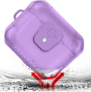 Фото: Чохол iTSkins for Airpods 3gen - spectrum Frost Antimicrobial Light Purple № 6 | KTC