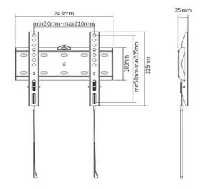 Фото: Кронштейн Gembird WM-42F-01 Black № 3 | KTC