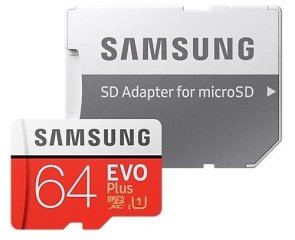 Карта пам'яті Samsung Evo Plus Micro SDXC 64GB (MB-MC64HA/RU)