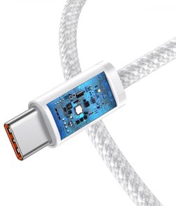Кабель Baseus Dynamic Series 100W Type-C / Type-C 2m White (CALD000302)