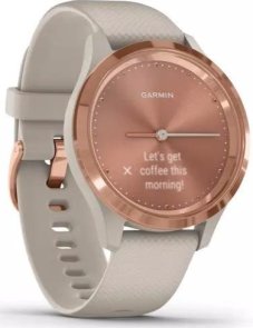 Смарт годинник Garmin Vivomove 3S Rose Gold Stainless Steel Bezel with Light Sand Case and Silicone Band (010-02238-02)