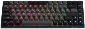 Клавіатура Akko 3084B Plus 84Key CS Jelly Purple Switches RGB ENG/UKR Black/Gold (6925758617208)