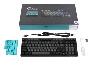 Фото: Клавіатура Akko 3098N 98Key TTC Flame Hot-Swap RGB ENG/UKR Black/Cyan (6925758618311) № 11 | KTC