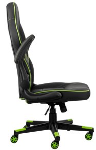 Крісло 2E Hebi Black/Green (2E-GC-HEB-BK)