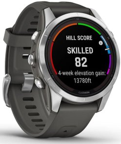 Смарт годинник Garmin Fenix 7S Pro Solar Silver with Graphite Band (010-02776-01)