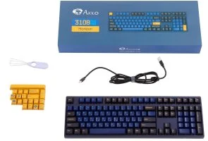 Фото: Клавіатура Akko 3108 DS Horizon 108Key CS Pink V2 ENG/UKR Blue (6925758607698) № 10 | KTC
