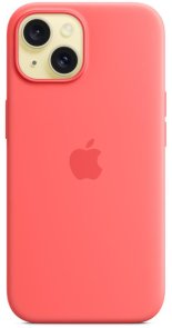 Чохол Apple for iPhone 15 - Silicone Case with MagSafe Guava (MT0V3)