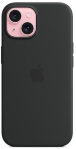 Чохол Apple for iPhone 15 - Silicone Case with MagSafe Black (MT0J3)