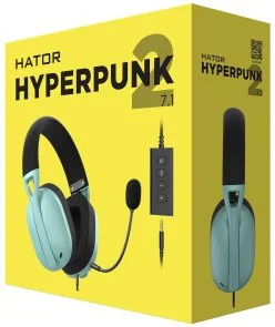 Фото: Гарнітура Hator Hyperpunk 2 USB 7.1 Black/Mint (HTA-848) № 6 | KTC