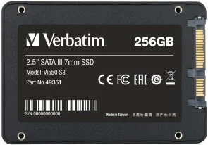 Фото: SSD-накопичувач Verbatim Vi550 S3 SATA III 256GB (49351) № 2 | KTC