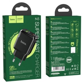 Зарядний пристрій Hoco N5 Favor 20W Black (6931474738899)