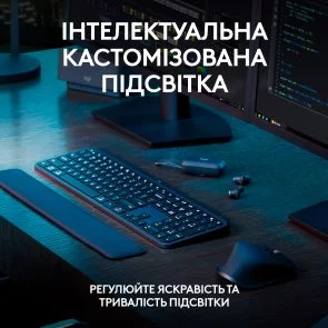 Фото: Клавіатура Logitech MX Keys S with Palm Rest Graphite (920-011589) № 8 | KTC