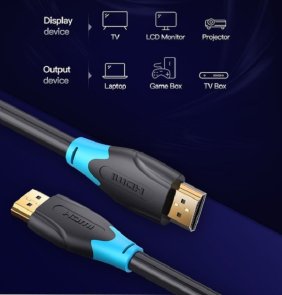 Кабель Vention v2.0 4K 60Hz HDMI / HDMI 1.5m Black (AACBG)