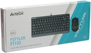 Фото: Комплект клавіатура+миша A4tech Fstyler F1110 Grey № 4 | KTC