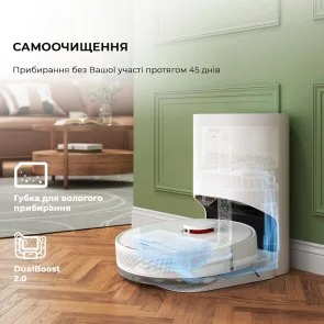 Фото: Робот-пилосос Dreame D9 Plus White (RLD11GD) № 11 | KTC