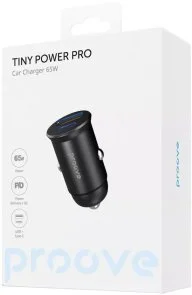 Фото: Автомобільний зарядний пристрій Proove Tiny Power Pro 65W Black (ACTP65110001) № 2 | KTC