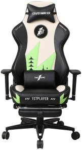 Крісло 1stPlayer Duke Black/White/Green (Duke Black&White&Green)