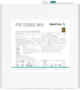 Блок живлення Deepcool 1200W PX1200G WH (R-PXC00G-FC0W-EU)