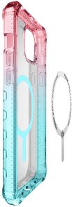 Чохол iTSkins for iPhone 15 Supreme R Prism with MagSafe Light pink and light blue (AP5N-SUPMA-LPLB)