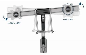 Кронштейн Gembird MA-WA2-02 Grey