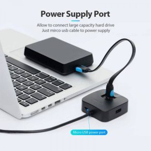 USB-хаб Vention 4-Port USB 3.0 Black (CHBBB)