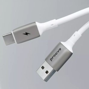 Кабель Proove Flex Metal 2.4A AM / MicroUSB 1m White (CCFM20001302)