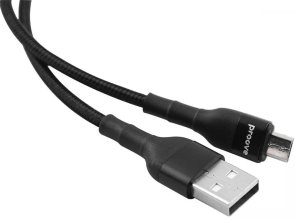 Кабель Proove Weft 2.4A AM / Micro USB 1m Black (CCWF20001301)