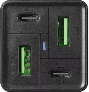  Зарядний пристрій Sandberg 4in1 Charger 2xUSB-C 2xUSB 65W Black (441-45)