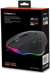 Фото: Миша Real-EL RM-555 Black (EL123200032) № 11 | KTC