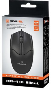 Миша Real-EL RM-410 Silent Black (EL123200025)