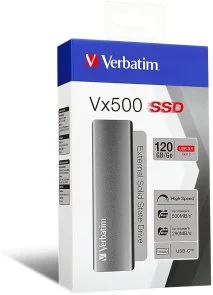 Фото: Зовнішній SSD-накопичувач Verbatim Vx500 USB 3.1 G2 120GB (47441) № 3 | KTC