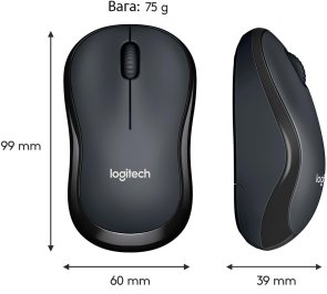 Миша Logitech M220 Silent Charcoal Black (910-004878)