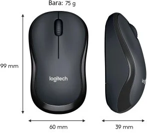 Фото: Миша Logitech M220 Silent Charcoal Black (910-004878) № 2 | KTC