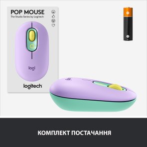 Миша Logitech POP Mouse with emoji Daydream Mint (910-006547)