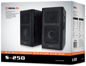 Колонки Real-EL S-250 Black (EL121000005)