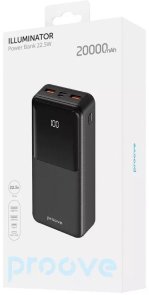 Батарея універсальна Proove Illuminator 20000mAh 22.5W Black (PBI222210001)