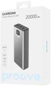 Фото: Батарея універсальна Proove Guardian 20000mAh 22.5W Metal Gray (PBG222210004) № 2 | KTC