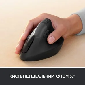 Фото: Миша Logitech Lift Vertical Ergonomic Graphite OEM (910-006494) № 6 | KTC