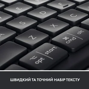 Фото: Клавіатура Logitech Ergo K860 Wireless Us/Ukr Graphite OEM (920-010352) № 6 | KTC