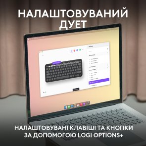 Комплект клавіатура+миша Logitech Pebble 2 Combo for Mac US International Tonal Graphite (920-012244)