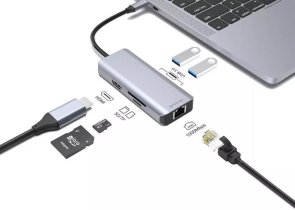 USB-хаб Proove Iron Link 6in1 Silver (HBI700010004)