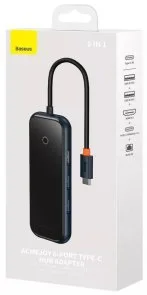 Фото: USB-хаб Baseus AcmeJoy 6 Port Dark Gray (WKJZ010313) № 5 | KTC