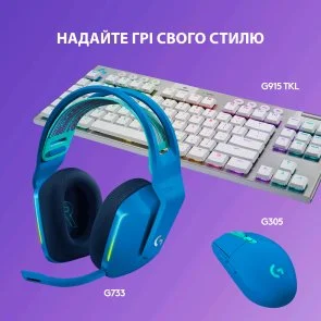Фото: Гарнітура Logitech Lightspeed Wireless RGB Gaming Headset G733 Blue (981-000943) № 10 | KTC