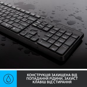 Комплект клавіатура+миша Logitech MK235 Wireless Us/Ukr Black (920-007931)