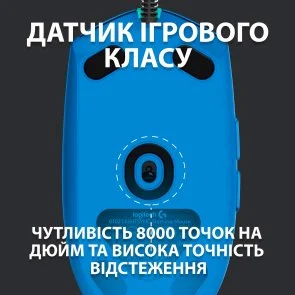 Фото: Миша Logitech G102 Lightsync Blue (910-005801) № 8 | KTC