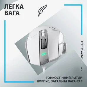 Фото: Миша Logitech G502 X USB White (910-006146) № 2 | KTC