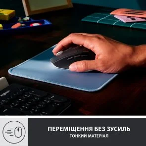 Фото: Килимок Logitech Mouse Pad Studio Series 200x230x2mm Blue Grey (956-000051) № 8 | KTC