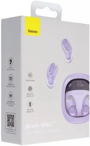 Фото: Навушники Baseus Bowie WM02 Plus TWS Purple (NGTW280105) № 2 | KTC