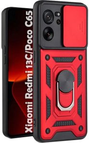 Чохол-накладка BeCover для Xiaomi Redmi 13C/Poco C65 - Military Red